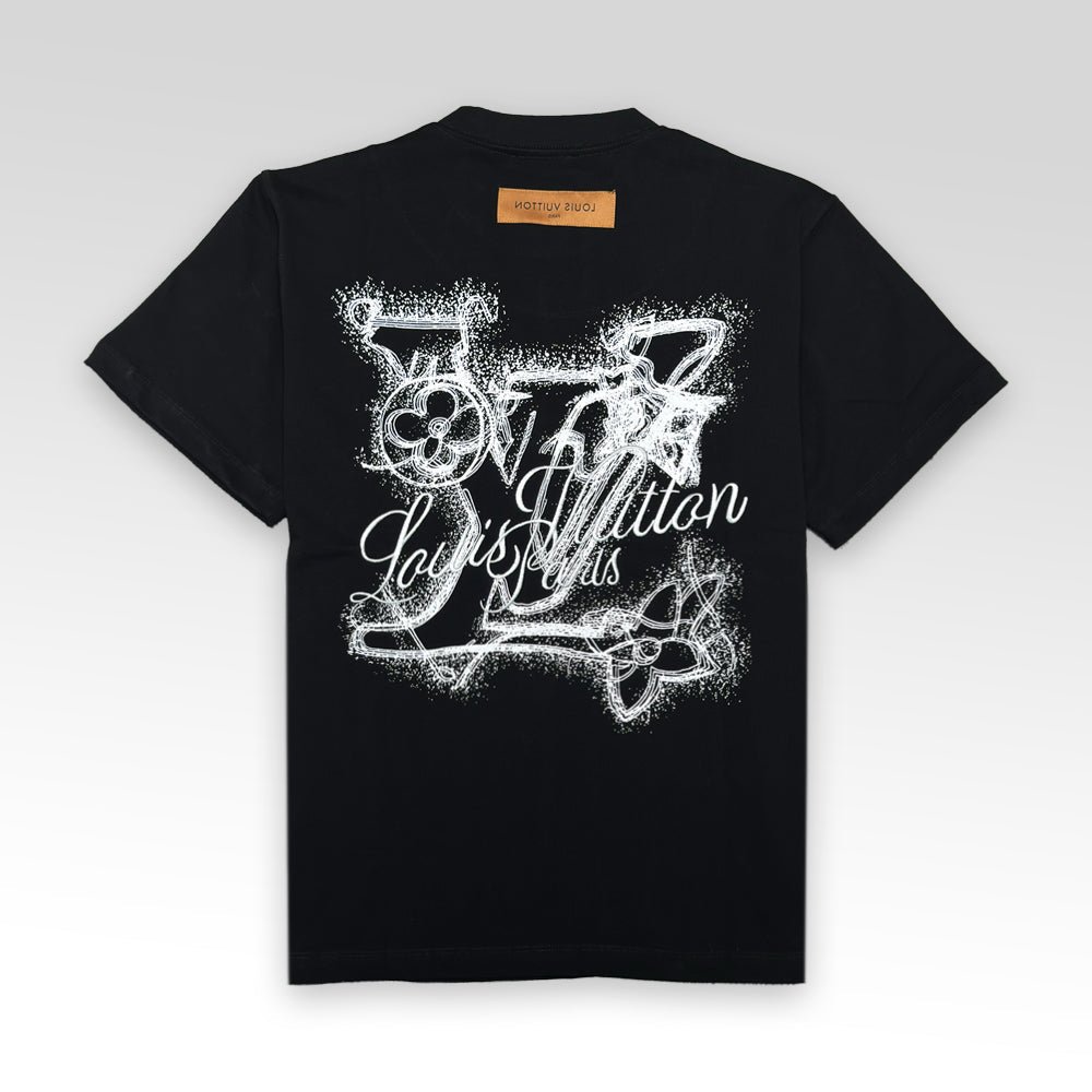 Print and Embroidered Signature T-Shirt