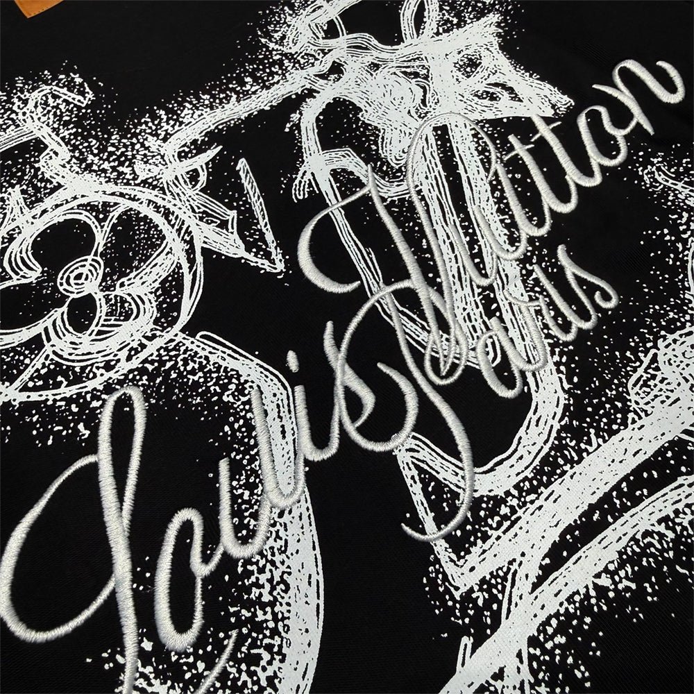 Print and Embroidered Signature T-Shirt - Image 3