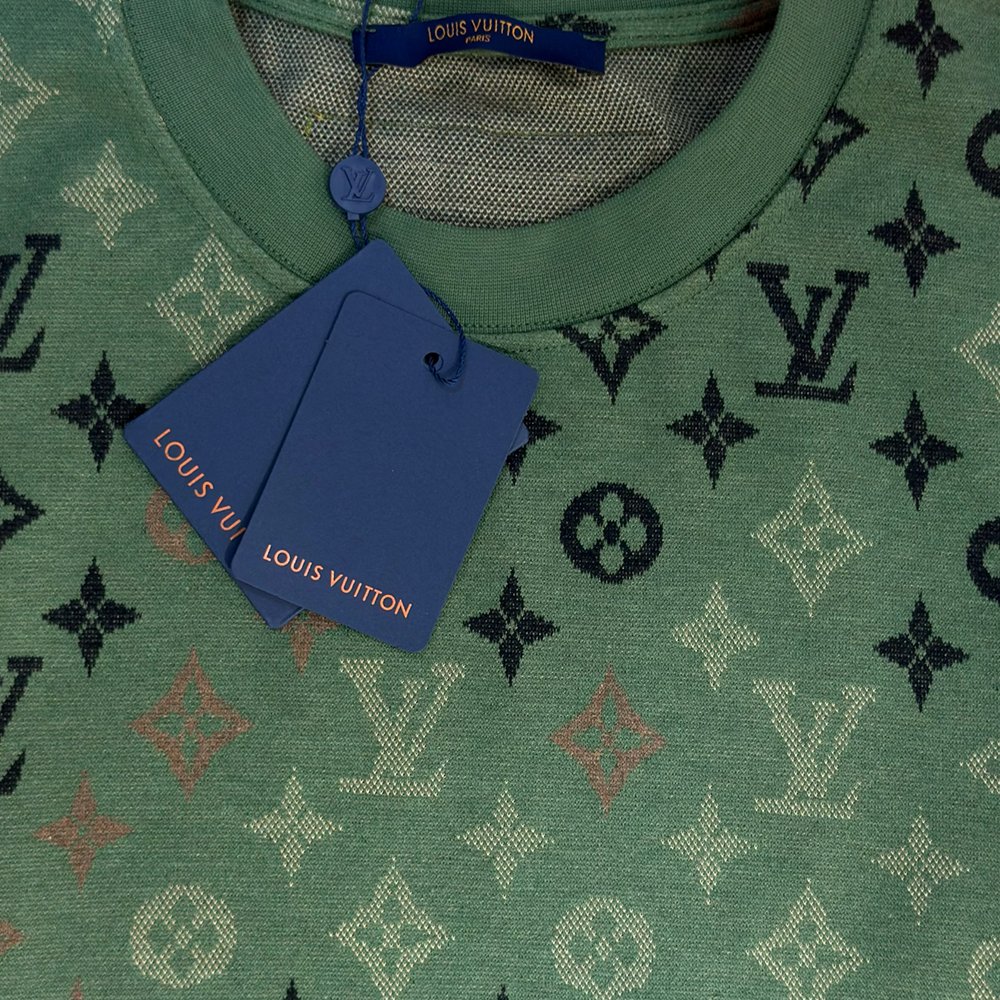 Monogram Jacquard Short-Sleeved T-Shirt - Image 3