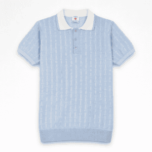 CASABLANCA Monogram Knit Polo Shirt